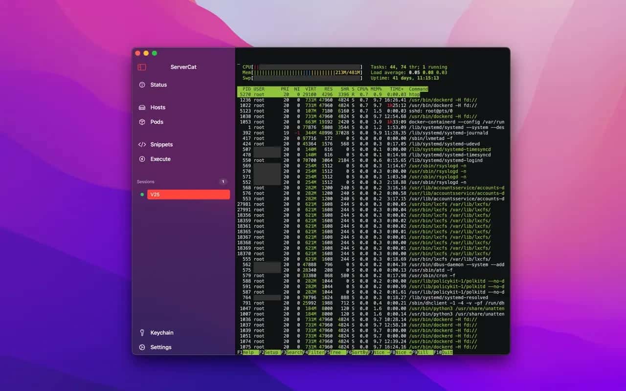 اسکرینشات 3 ServerCat