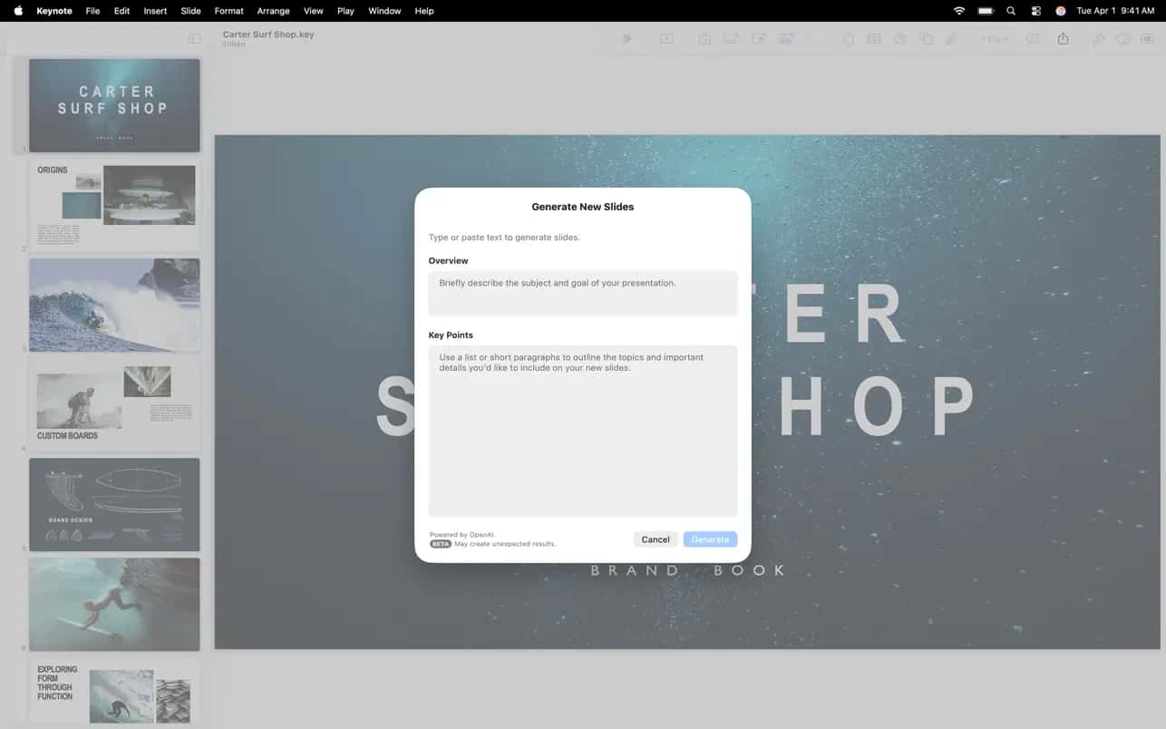 اسکرینشات 9 Keynote Creator Studio