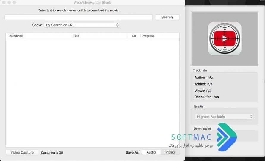 اسکرینشات 1 WebVideoHunter