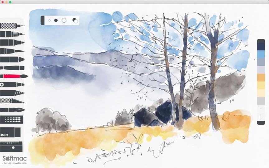 اسکرینشات 1 Tayasui Sketches Pro