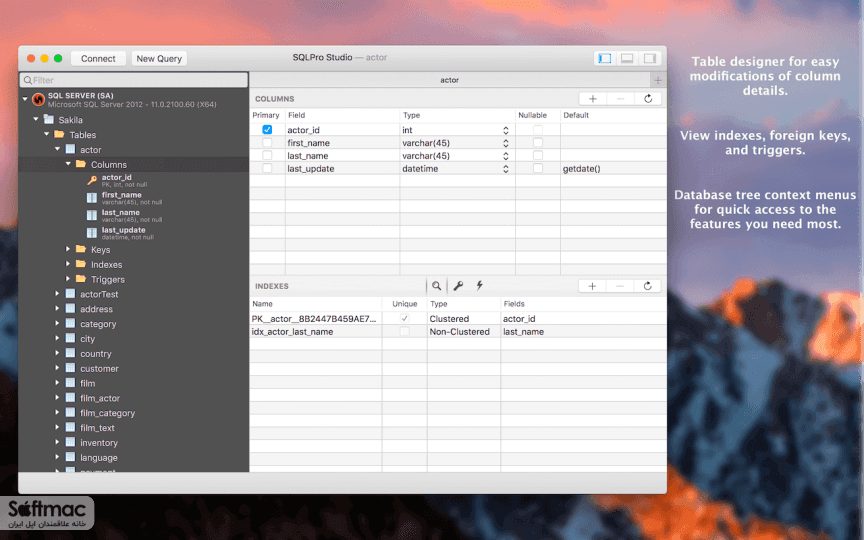 اسکرینشات 3 SQLPro Studio