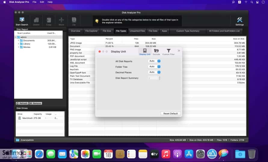 اسکرینشات 3 Disk Analyzer Pro