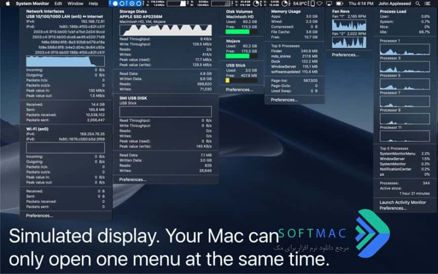 اسکرینشات 2 System Monitor