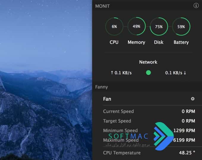 اسکرینشات 3 Temp Monitor