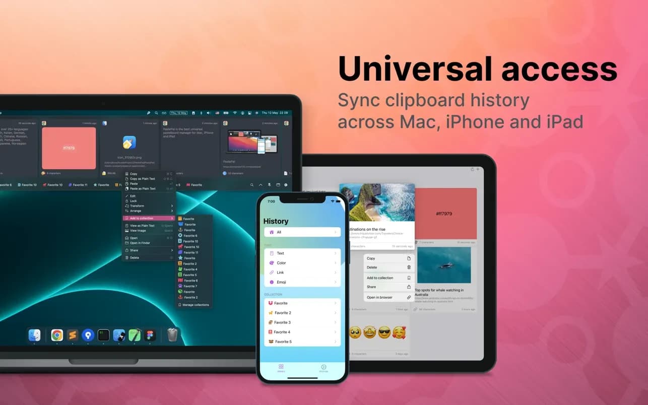 اسکرینشات 1 Clipboard Manager - PastePal