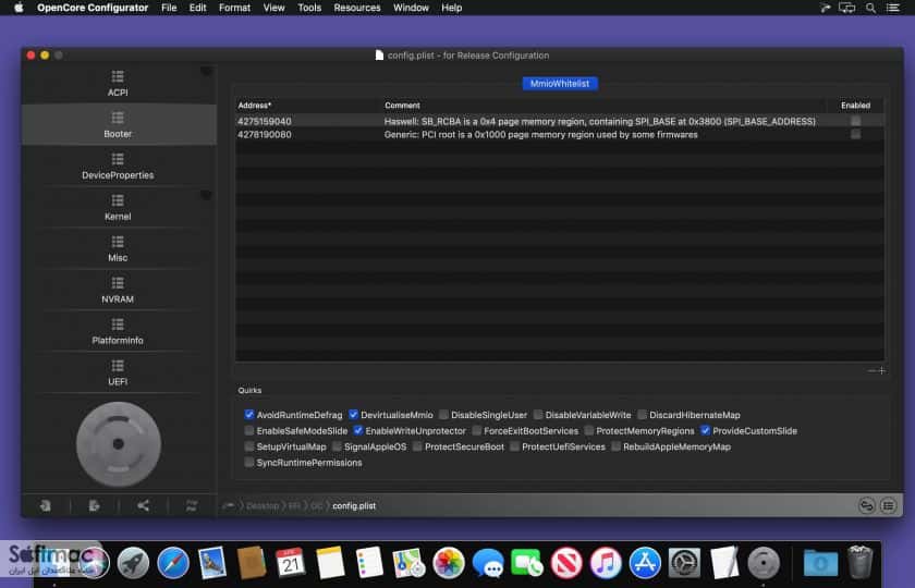 اسکرینشات 2 OpenCore Configurator