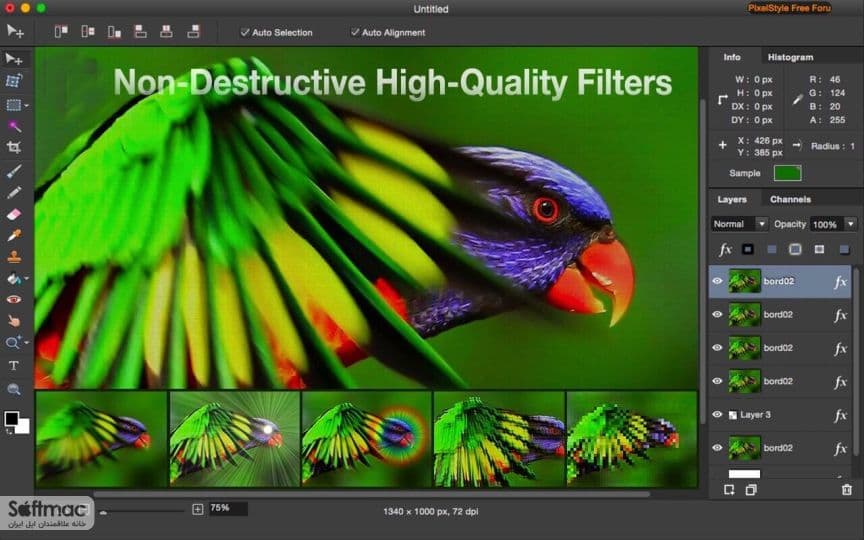 اسکرینشات 1 Pixelstyle Photo Editor