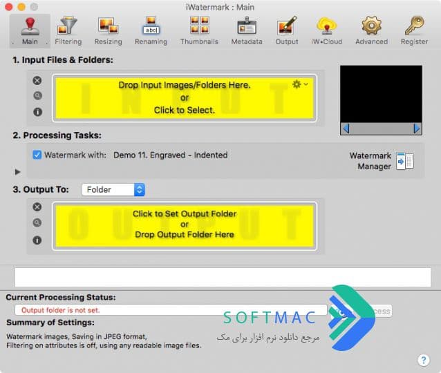 اسکرینشات 1 iWatermark Pro