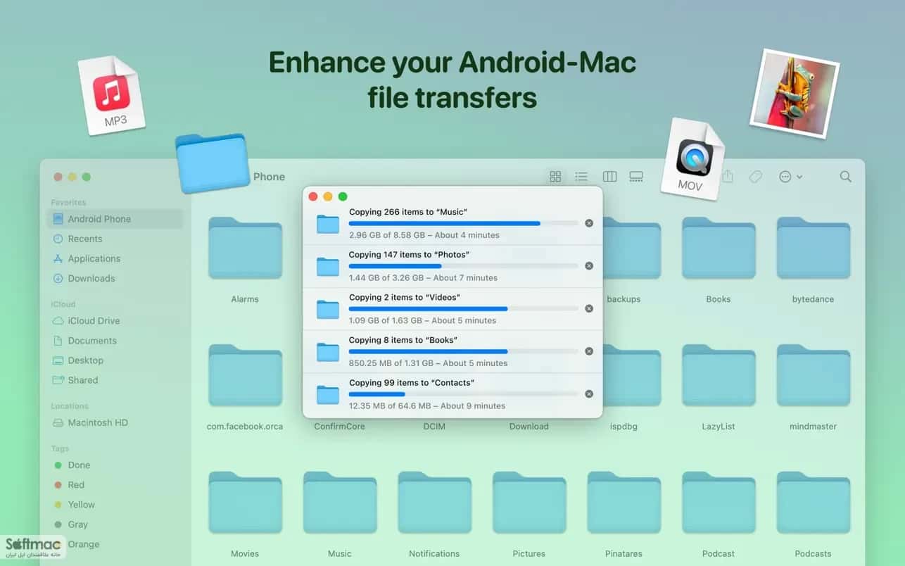 اسکرینشات 3 MacDroid