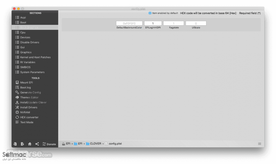 اسکرینشات 3 Clover Configurator