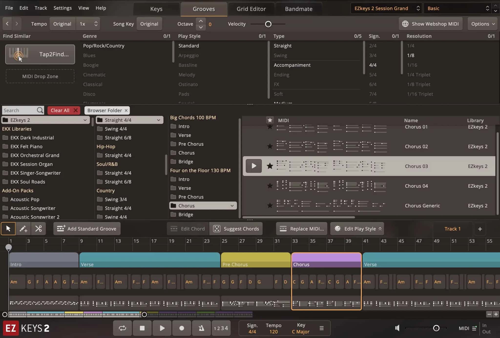 اسکرینشات 5 Toontrack EZkeys