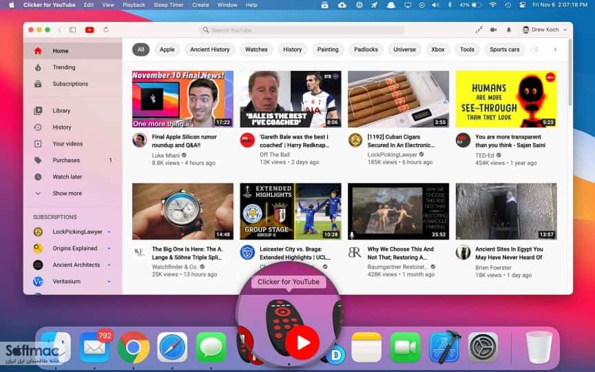 اسکرینشات 3 Clicker for YouTube