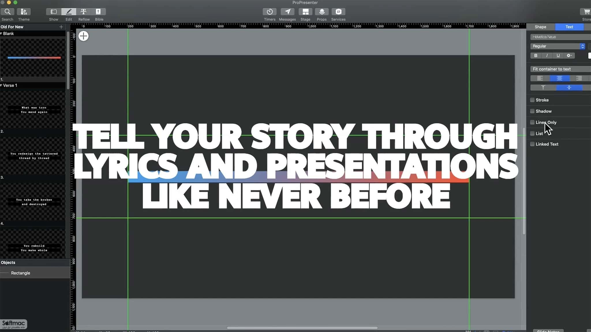 اسکرینشات 3 ProPresenter