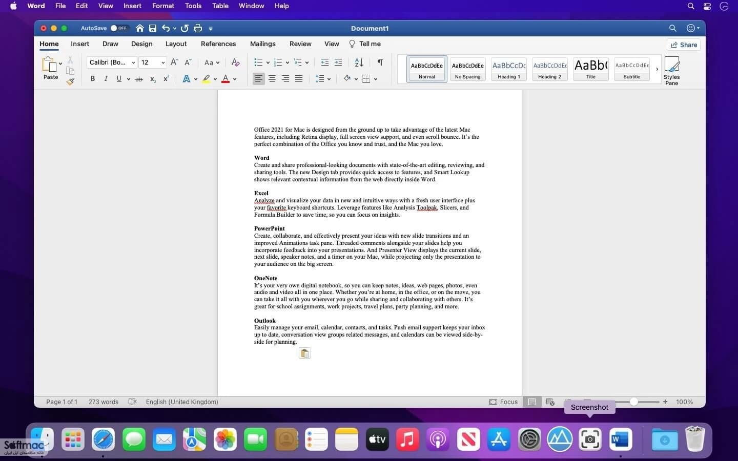 اسکرینشات 1 Microsoft Office 2024