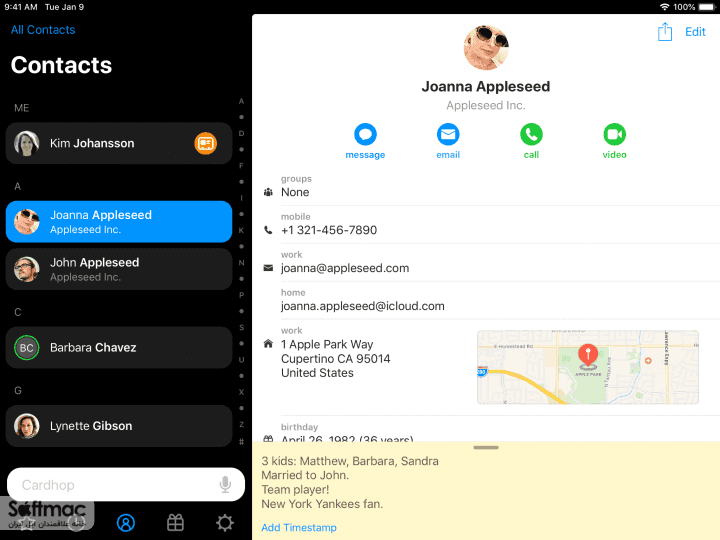 اسکرینشات 2 Top Contacts
