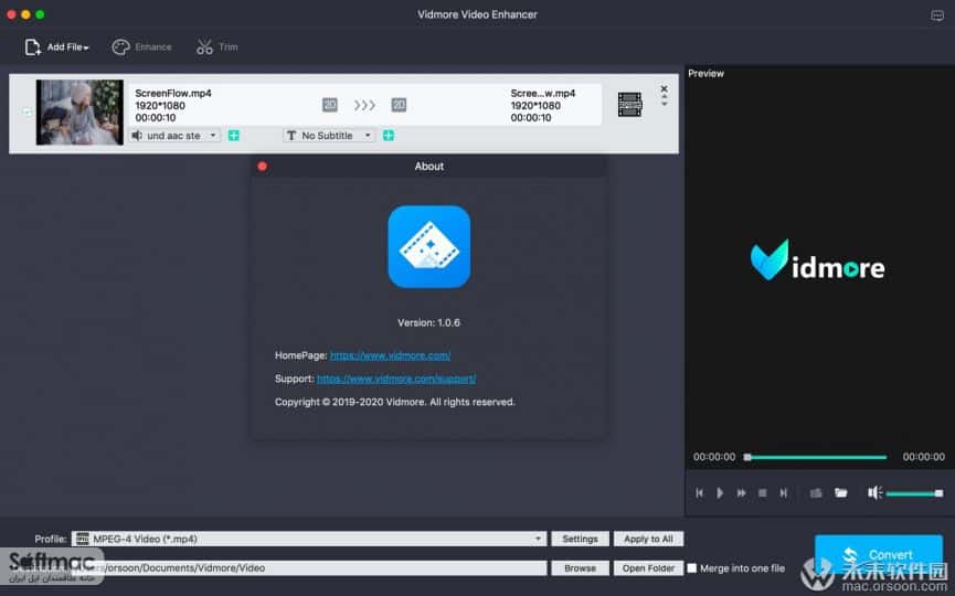 اسکرینشات 3 Vidmore Video Enhancer