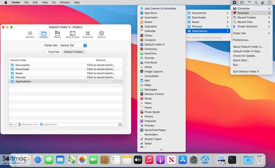 اسکرینشات 2 Default Folder X