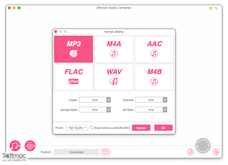اسکرینشات 1 DRmare Audio Converter