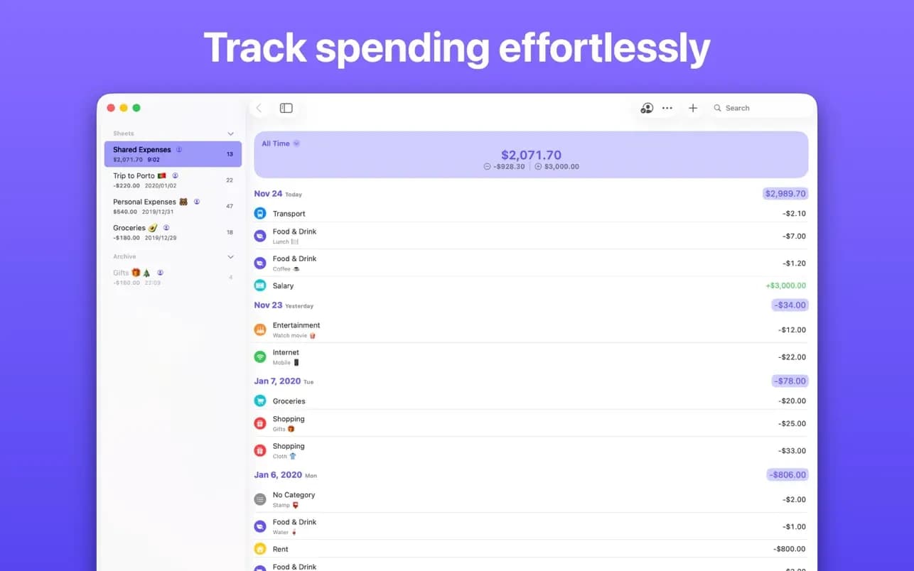 اسکرینشات 1 Expenses