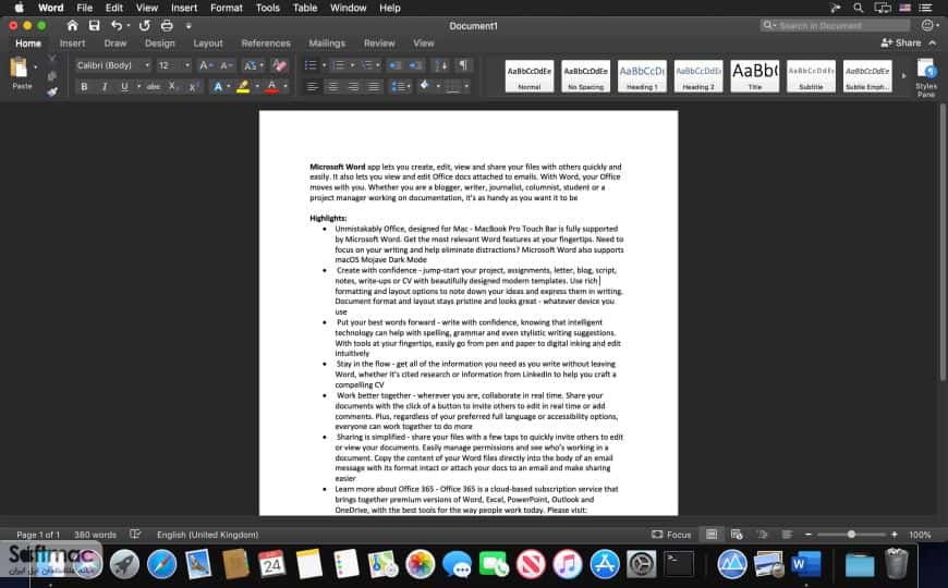 اسکرینشات 2 Microsoft Word