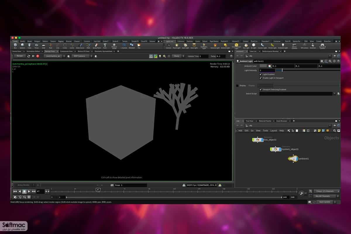 اسکرینشات 3 SideFX Houdini