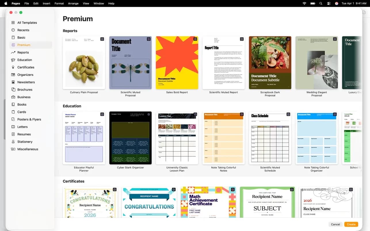اسکرینشات 1 Pages Creator Studio