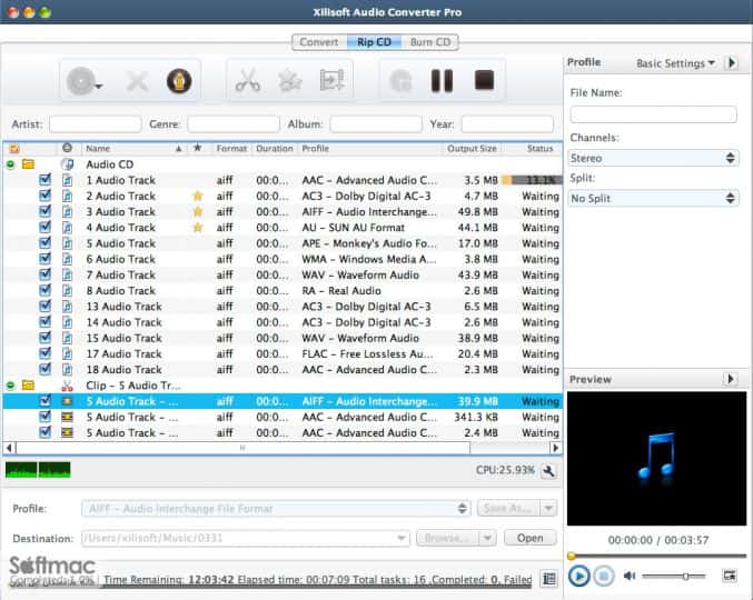 اسکرینشات 2 Xilisoft Audio Converter Pro
