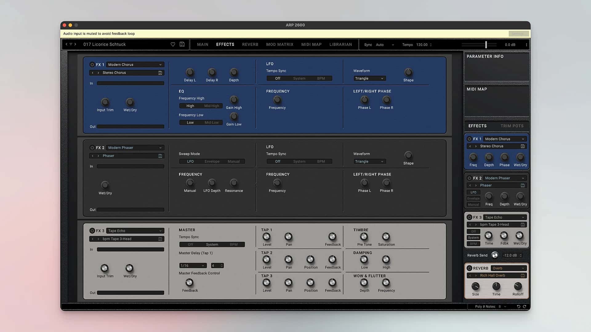 اسکرینشات 3 KORG Software ARP 2600