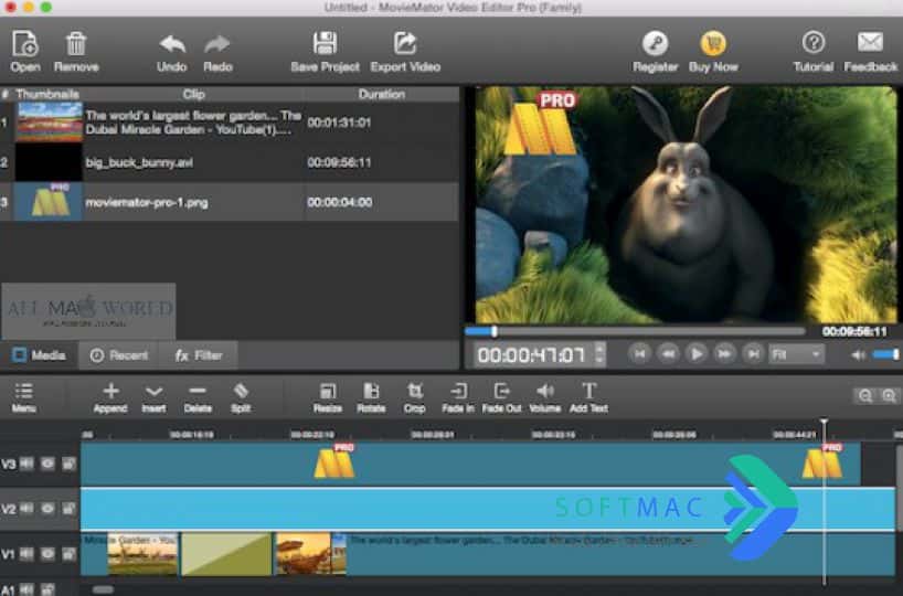 اسکرینشات 4 MovieMator Video Editor Pro