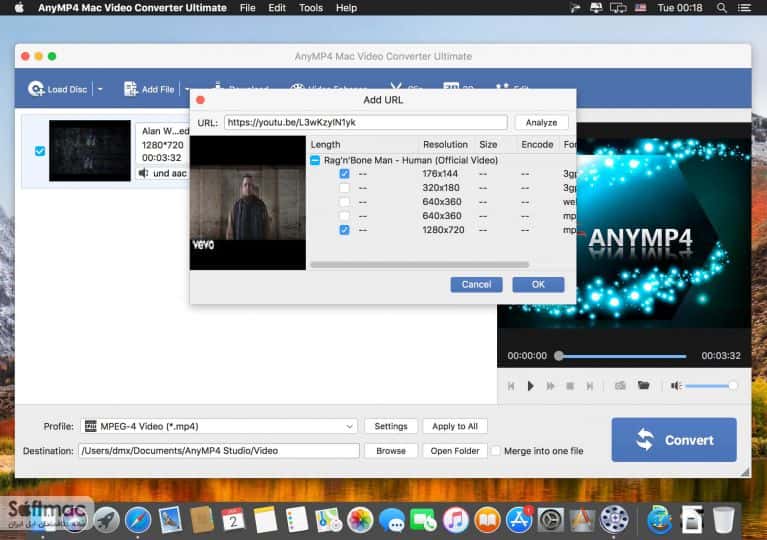 اسکرینشات 2 AnyMP4 Mac Video Converter Ultimate