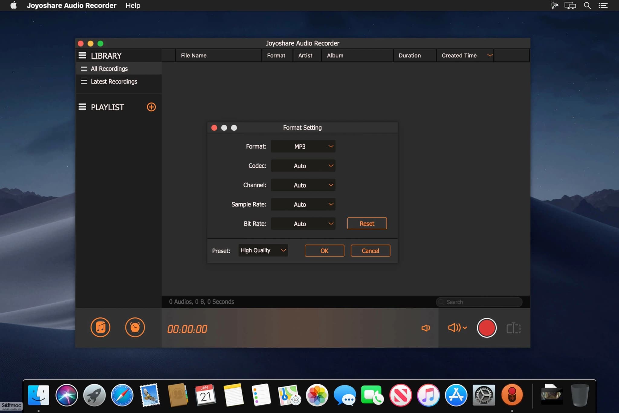 اسکرینشات 1 Joyoshare Audio Recorder