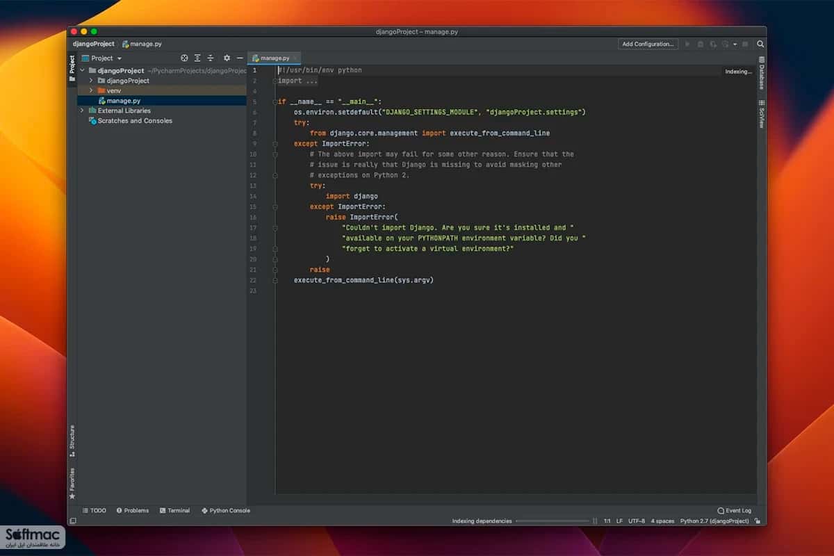 اسکرینشات 3 PyCharm