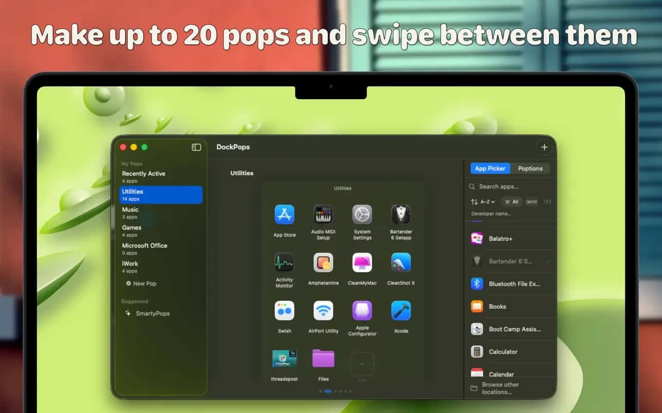 اسکرینشات 2 DockPops