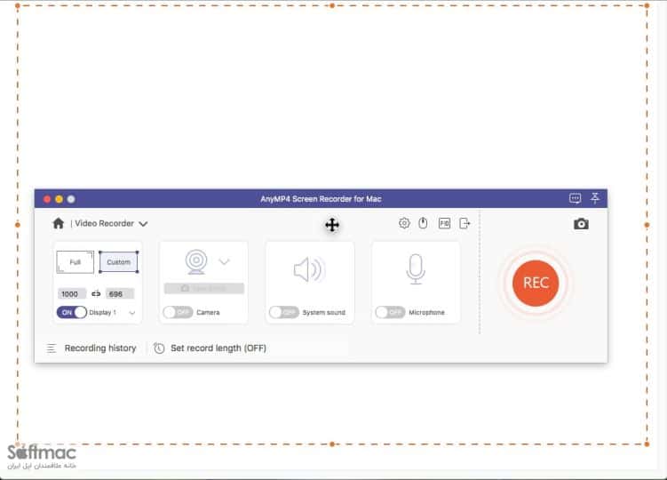 اسکرینشات 3 AnyMP4 Screen Recorder
