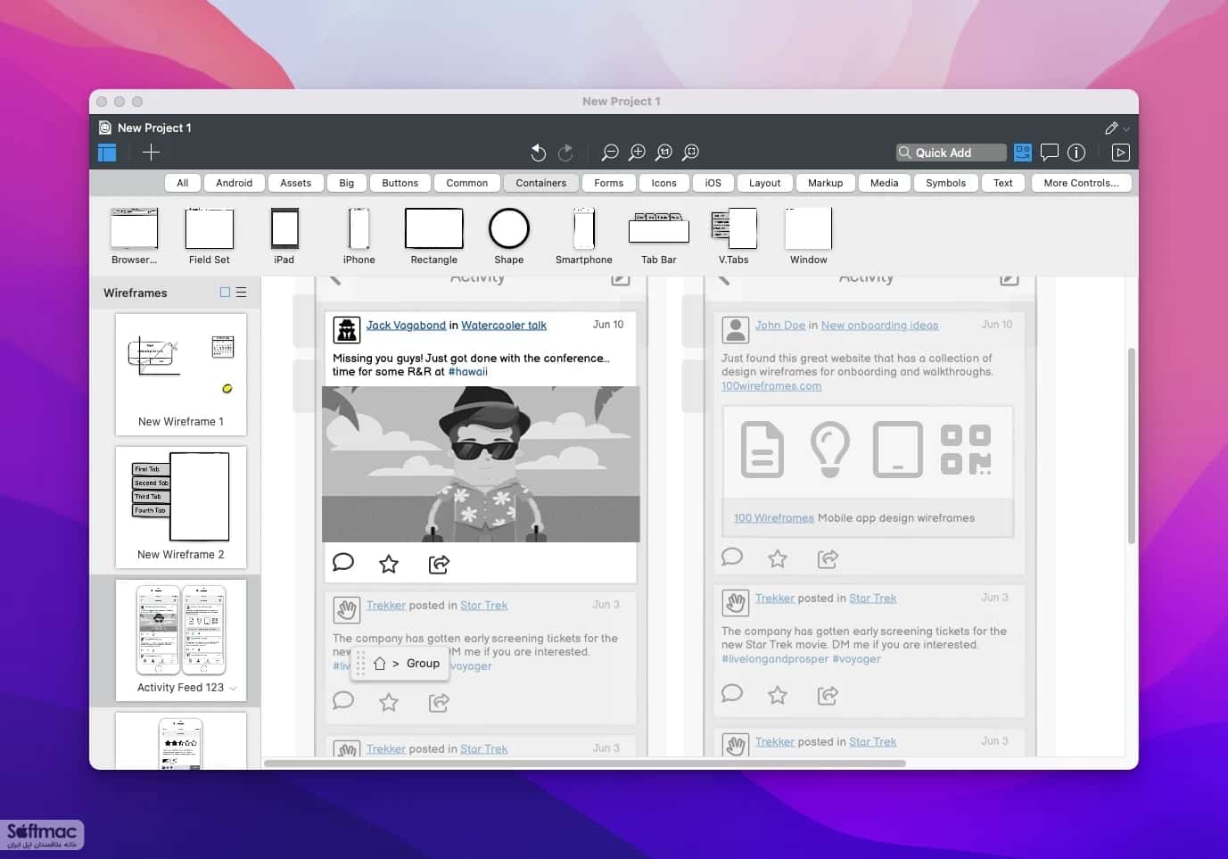 اسکرینشات 4 Balsamiq Mockups