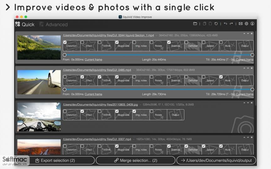 اسکرینشات 1 liquivid Video Improve