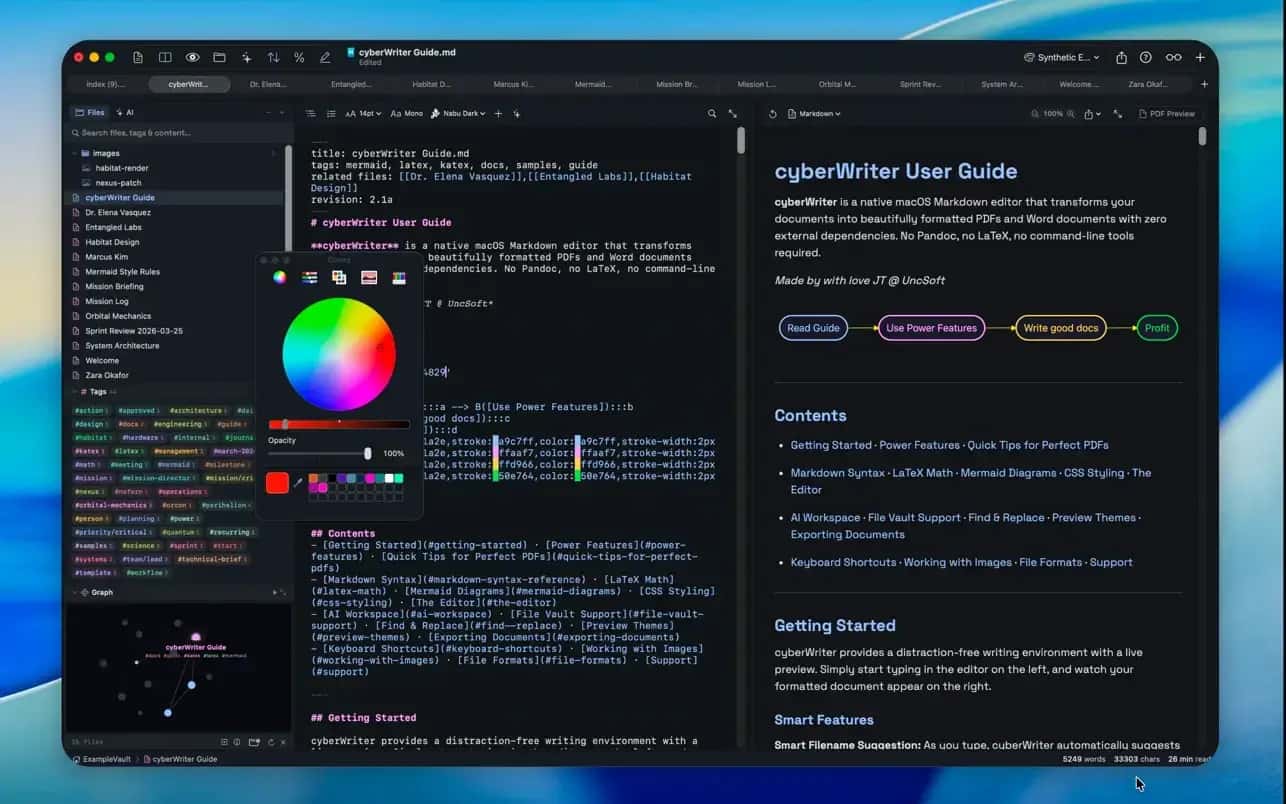 اسکرینشات 6 cyberWriter