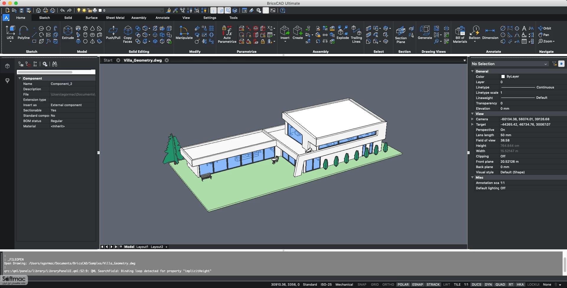 اسکرینشات 1 BricsCAD