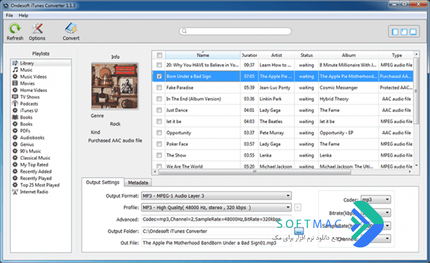اسکرینشات 3 iTunes Converter