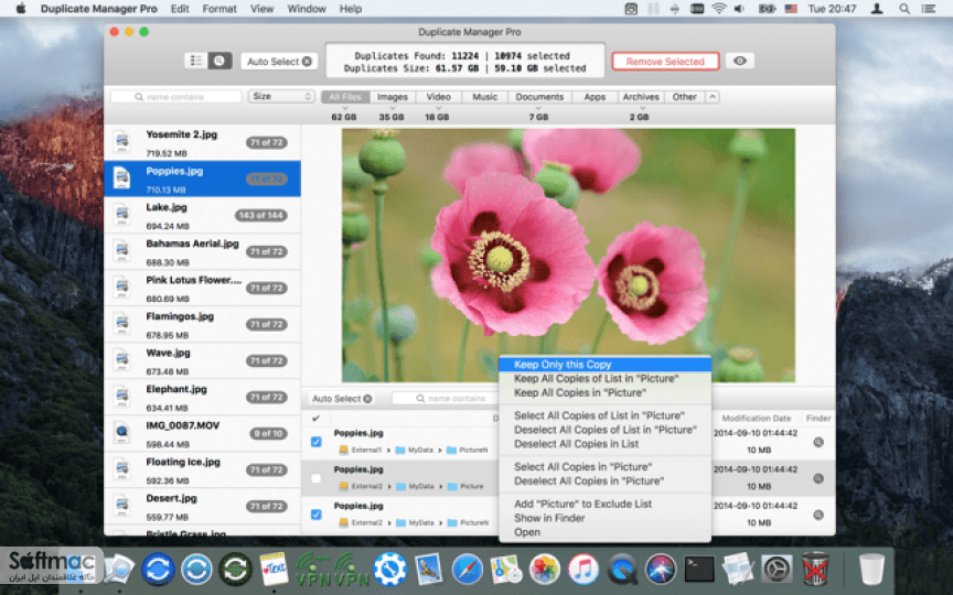 اسکرینشات 1 Duplicate Manager Pro