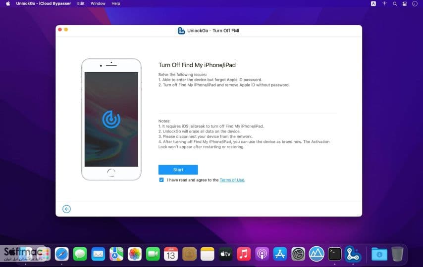 اسکرینشات 1 UnlockGo iCloud Bypasser