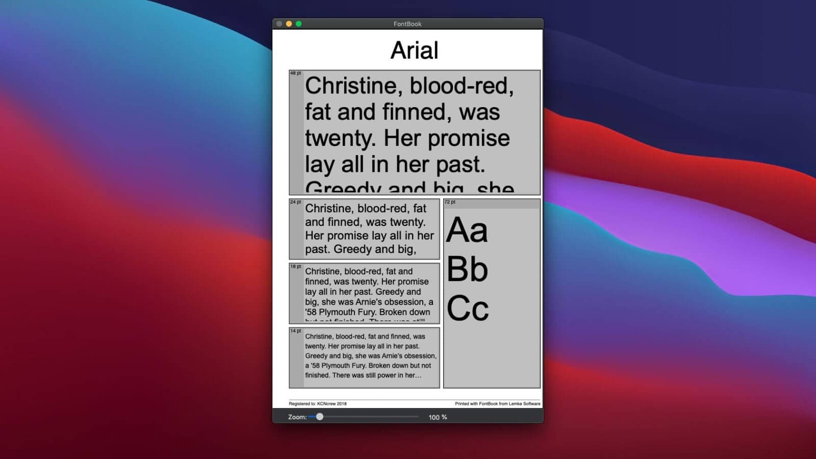 اسکرینشات 1 FontBook