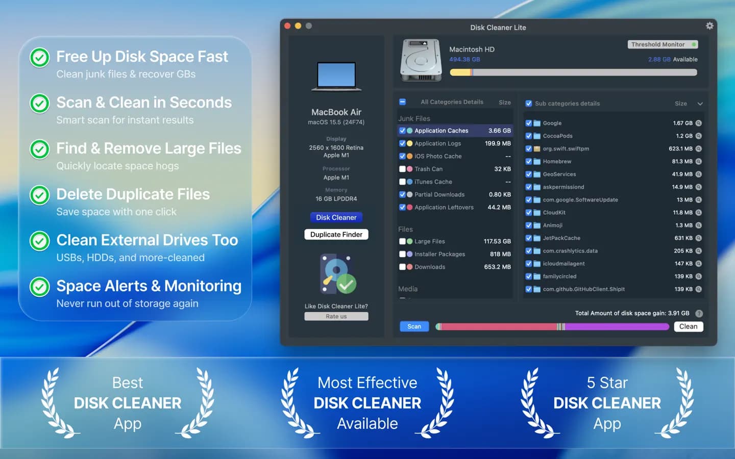 اسکرینشات 1 Disk Clean