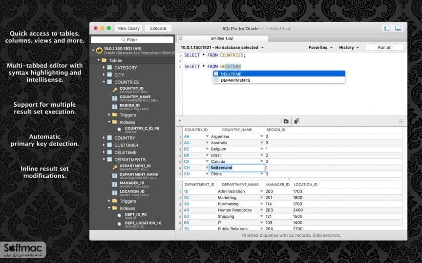 اسکرینشات 1 SQLPro for Oracle