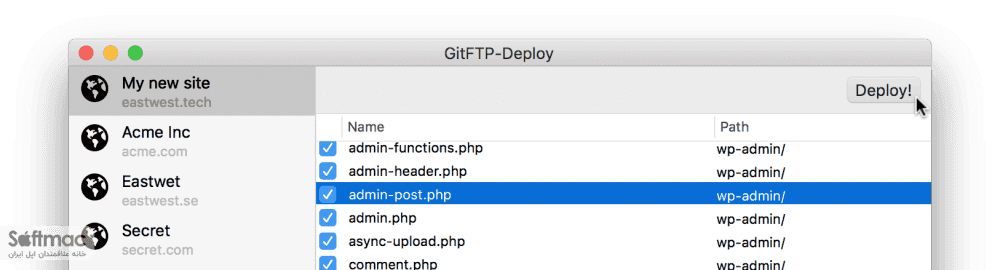 اسکرینشات 2 GitFTP-Deploy