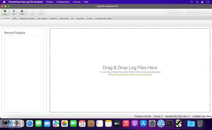 اسکرینشات 3 Screaming Frog Log File Analyser