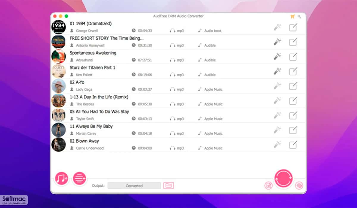 اسکرینشات 4 AudFree DRM Audio Converter