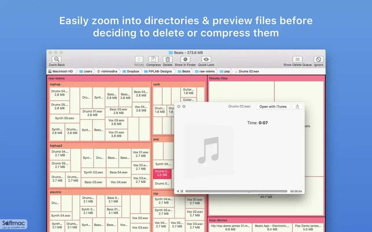 اسکرینشات 3 Disk Map: Visualize Disk Usage