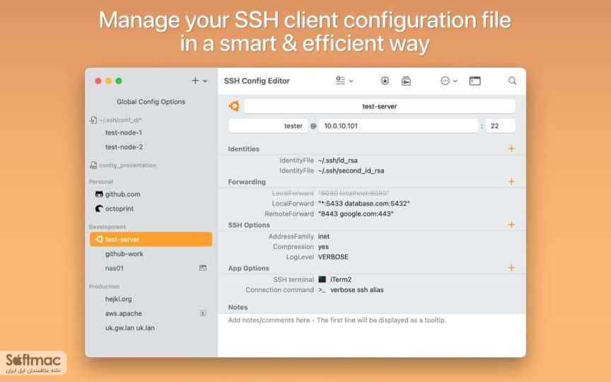 اسکرینشات 3 SSH Config Editor Pro