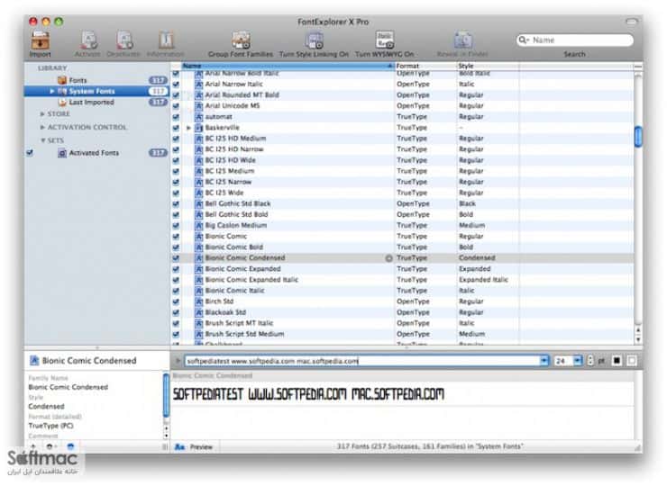 اسکرینشات 2 FontExplorer X Pro
